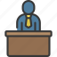 business, person, working, people, stickman, desk 
