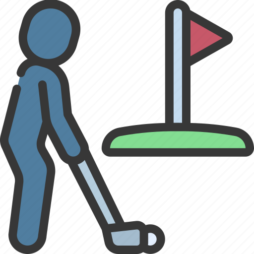 Golfing, person, people, stickman, golf icon - Download on Iconfinder