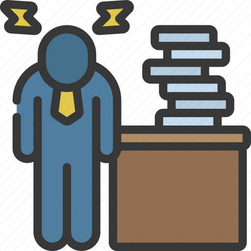 Overworked, person, people, stickman, stressed icon - Download on Iconfinder