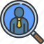 search, for, people, stickman, employee 