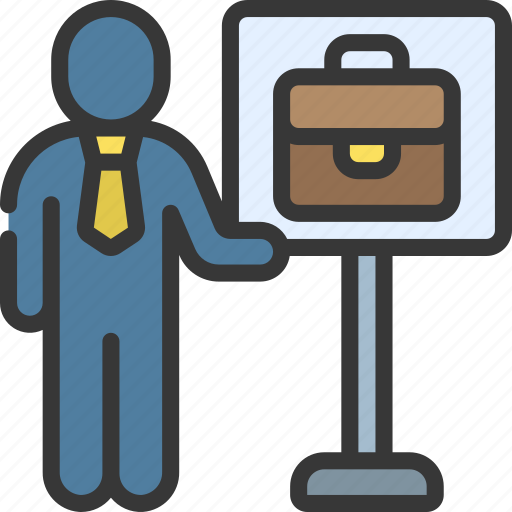Show, business, sign, people, stickman, briefcase icon - Download on Iconfinder