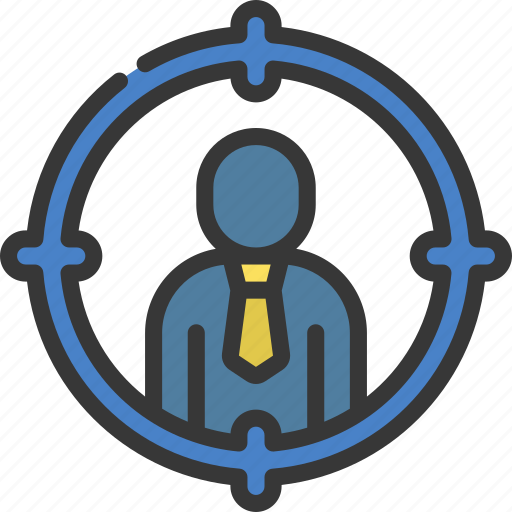 Targeted, person, people, stickman, target, hr icon - Download on Iconfinder
