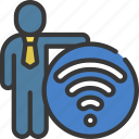 wifi, person, people, stickman, wireless, connection