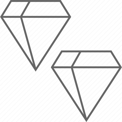 Dimaonds, expernsive, two, wealth icon - Download on Iconfinder