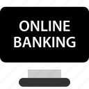 banker, banking, computer, online