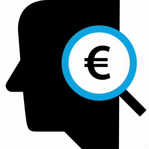 Euro, mind, search, sign icon - Download on Iconfinder