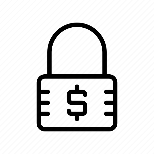 Dollar, padlock, private, protection, secure icon - Download on Iconfinder