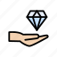 care, diamond, gem, hand, quality 