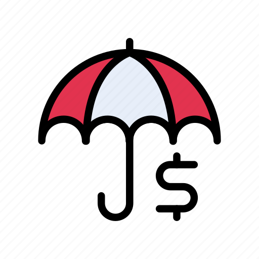 Dollar, insurance, protection, safety, umbrella icon - Download on Iconfinder