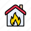 building, burn, fire, house, insurance 