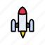 boost, business, rocket, spaceship, startup 