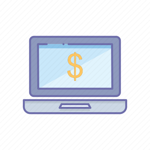 Business, dollar, laptop, management, online icon - Download on Iconfinder