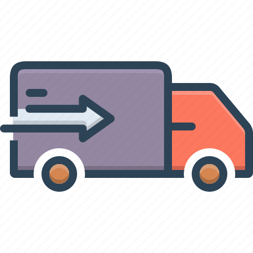 Conveyance, delivery, dispatch, dispensation, distribution, shipment, truck icon - Download on Iconfinder