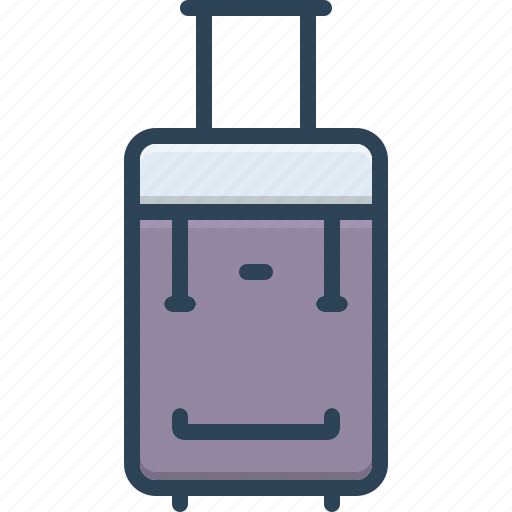 Baggage, luggage, portmanteau, satchel, suitcase, travel, valise icon - Download on Iconfinder