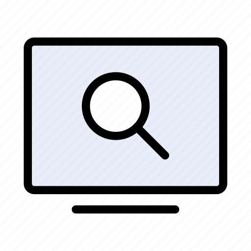 Browser, find, magnifier, screen, search icon - Download on Iconfinder