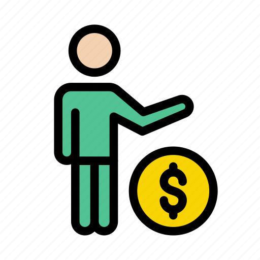 Care, dollar, employee, money, protection icon - Download on Iconfinder