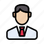 avatar, businessman, employee, profile, user 