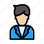 avatar, employee, man, staff, user 