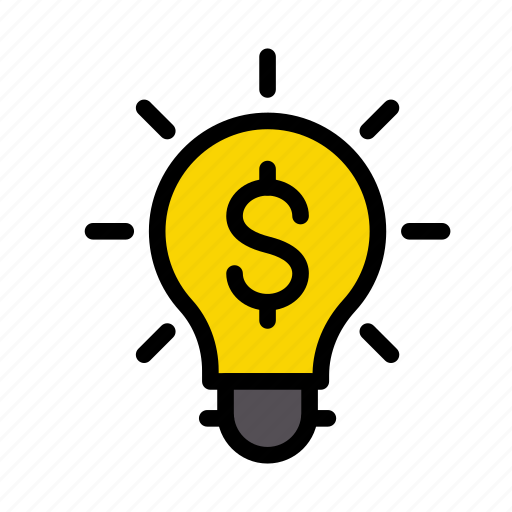 Bulb, creative, dollar, idea, solution icon - Download on Iconfinder