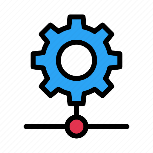 Cogwheel, connection, gear, network, sharing icon - Download on Iconfinder