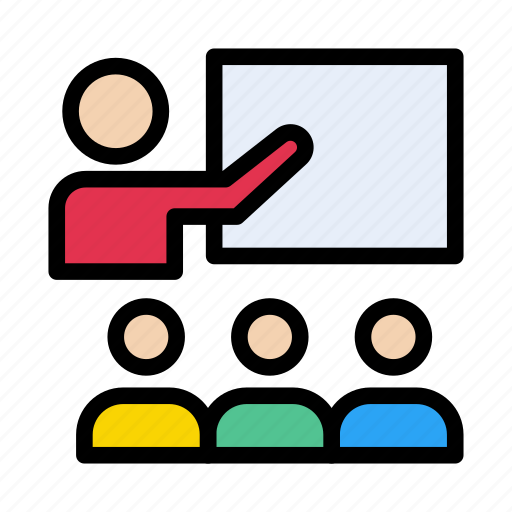 Board, lecture, meeting, presentation, training icon - Download on Iconfinder