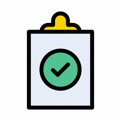 Accepted, checked, clipboard, project, verified icon - Download on Iconfinder
