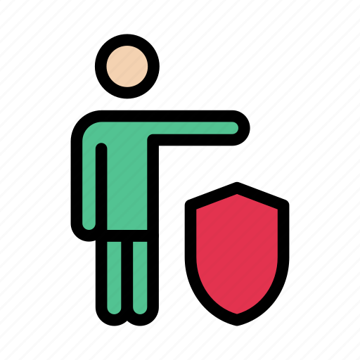 Care, employee, protection, secure, shield icon - Download on Iconfinder