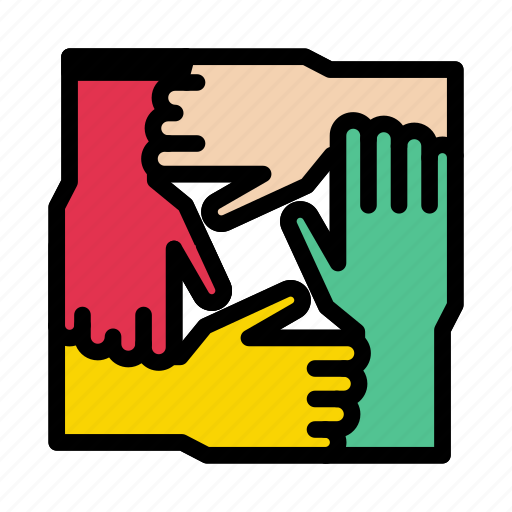 Business, group, hands, solution, teamwork icon - Download on Iconfinder