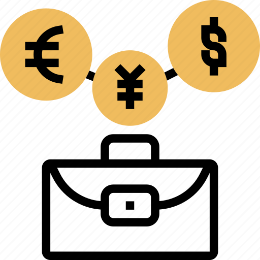 Business, financial, briefcase, money, exchange icon - Download on Iconfinder