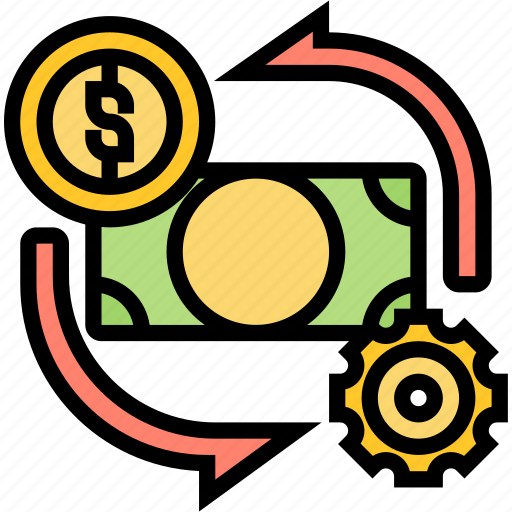 Cashflow, rotation, exchange, cost, controllable icon - Download on Iconfinder