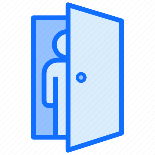 Door, person, home, entry, user icon - Download on Iconfinder