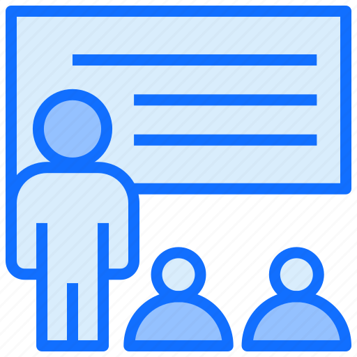 User, conversation, board, presentation icon - Download on Iconfinder