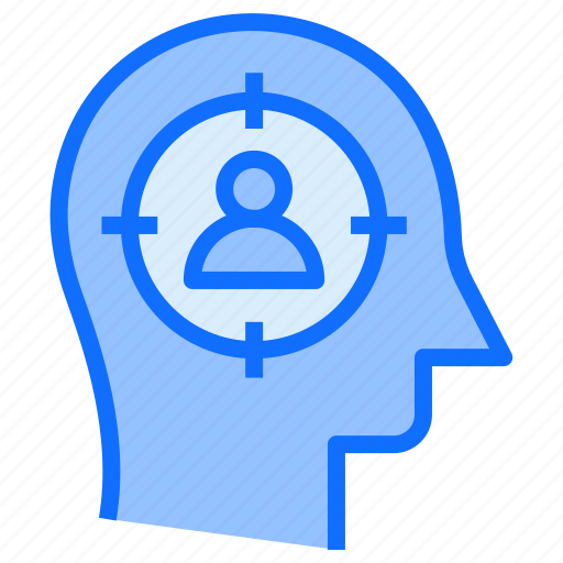 Head, user, mind, person, target icon - Download on Iconfinder