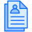 file, document, user, profile, cv 