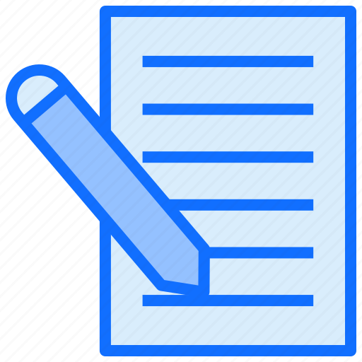 Pen, paper, document, writing icon - Download on Iconfinder