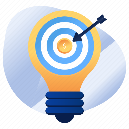 Idea target, innovation target, financial goal, financial aim, financial target icon - Download on Iconfinder