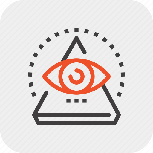 Conspiracy, eye, pyramid, search, view, vision, watch icon - Download on Iconfinder