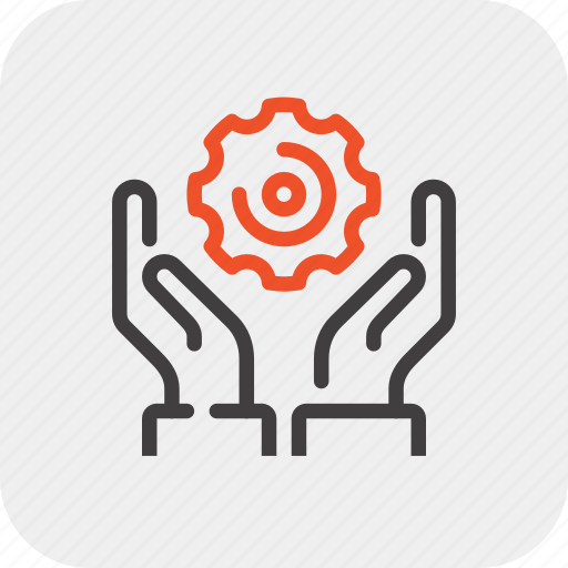 Development, engine, gear, hands, production, work, workflow icon - Download on Iconfinder