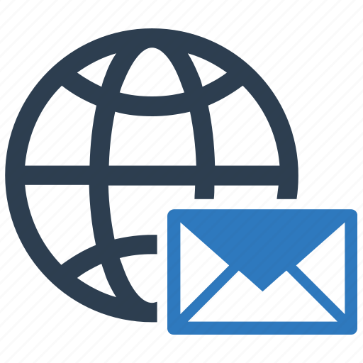 E marketing, email marketing, email services, global communication, global email icon - Download on Iconfinder