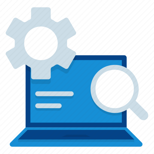 Development, web, seo, programming, gear, magnifier, search engine optimization icon - Download on Iconfinder