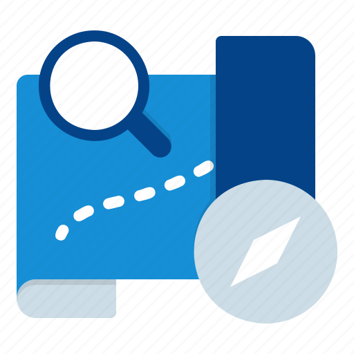 Discover, map, explore, direction, business, strategy, route icon - Download on Iconfinder