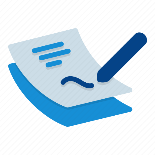 Contract, document, agreement, pencil, signature, business, signing icon - Download on Iconfinder