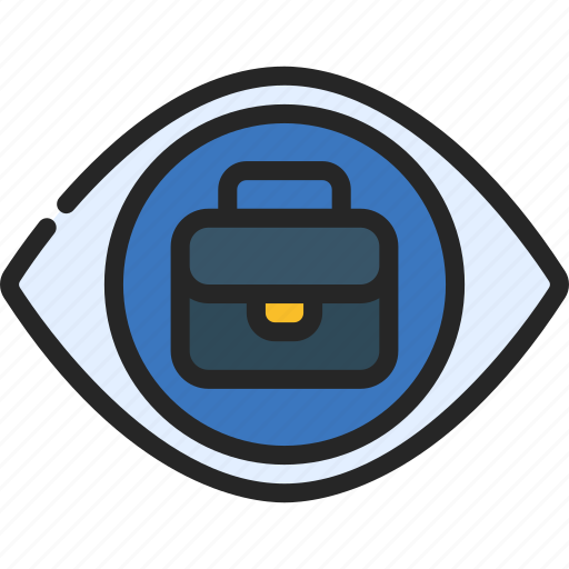Business, vision, visualise, briefcase, eye icon - Download on Iconfinder