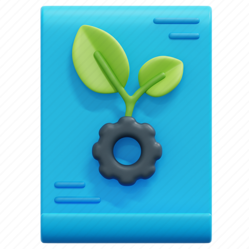 Eco, friendly, business, model, report, paper, environment 3D illustration - Download on Iconfinder