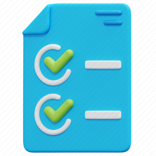 Key, activities, business, model, todo, list, checklist 3D illustration - Download on Iconfinder