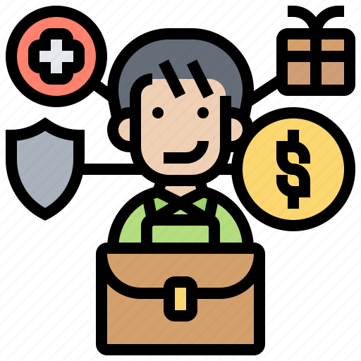 Benefits, employee, reward, support, welfare icon - Download on Iconfinder