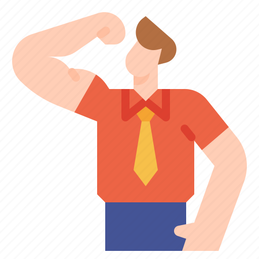 Power, muscle, businessman, strong, powerful icon - Download on Iconfinder