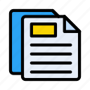 file, office, document, business, report