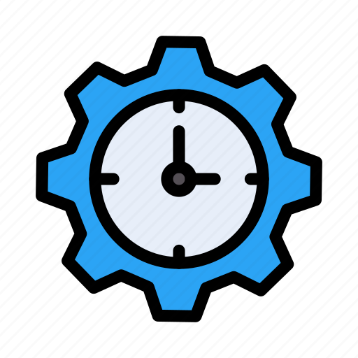 Management, business, setting, clock, schedule icon - Download on Iconfinder