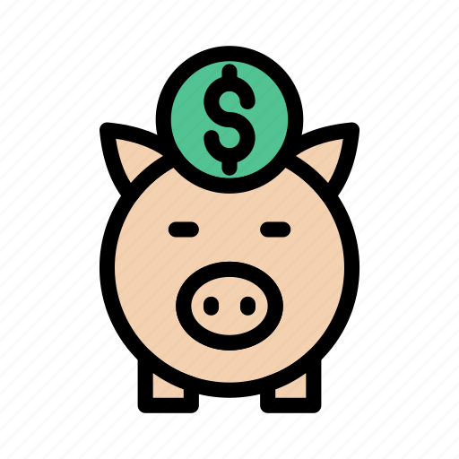 Piggy, bank, dollar, saving, finance icon - Download on Iconfinder
